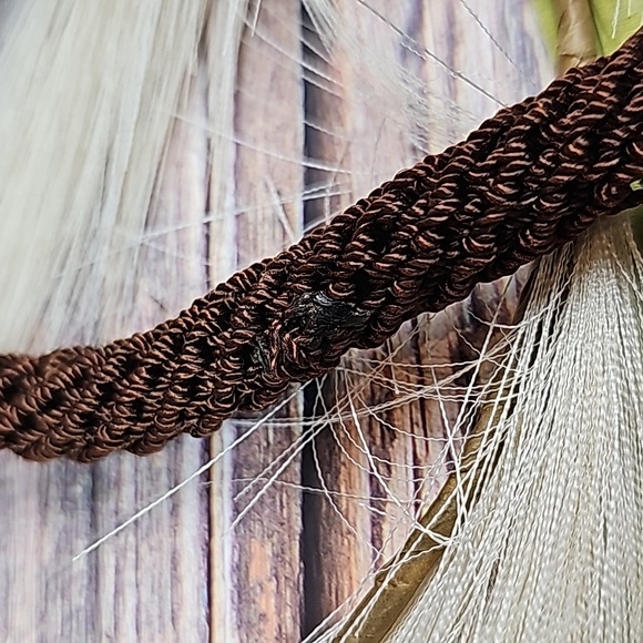 NEW DARK BROWN MACRAME SHOULDER BAG - Picture 11 of 11
